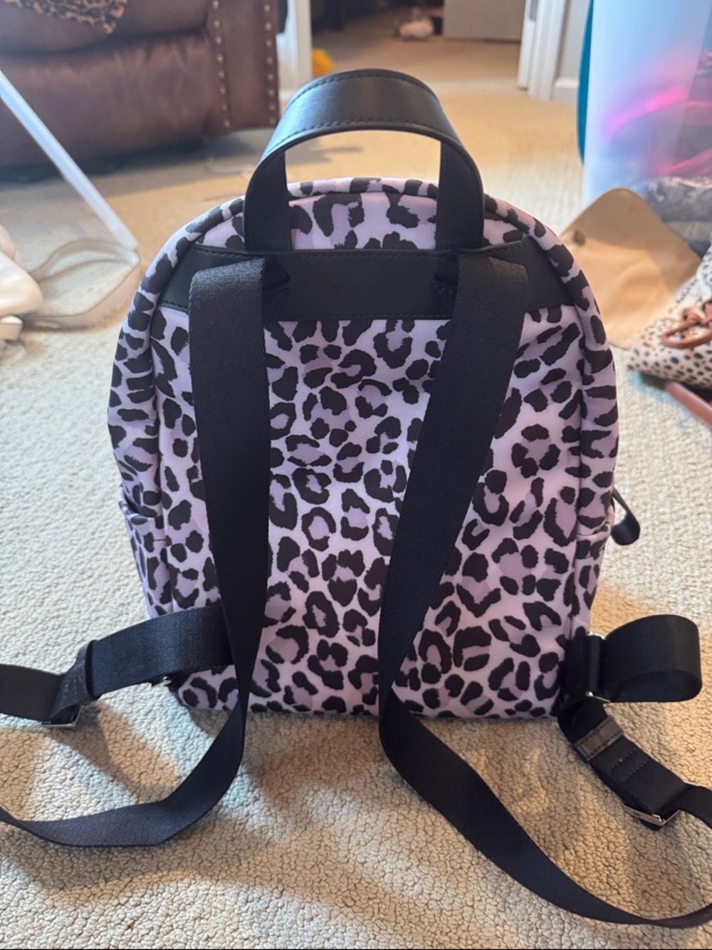 Kate spade leopard backpack - Picture 2 of 4